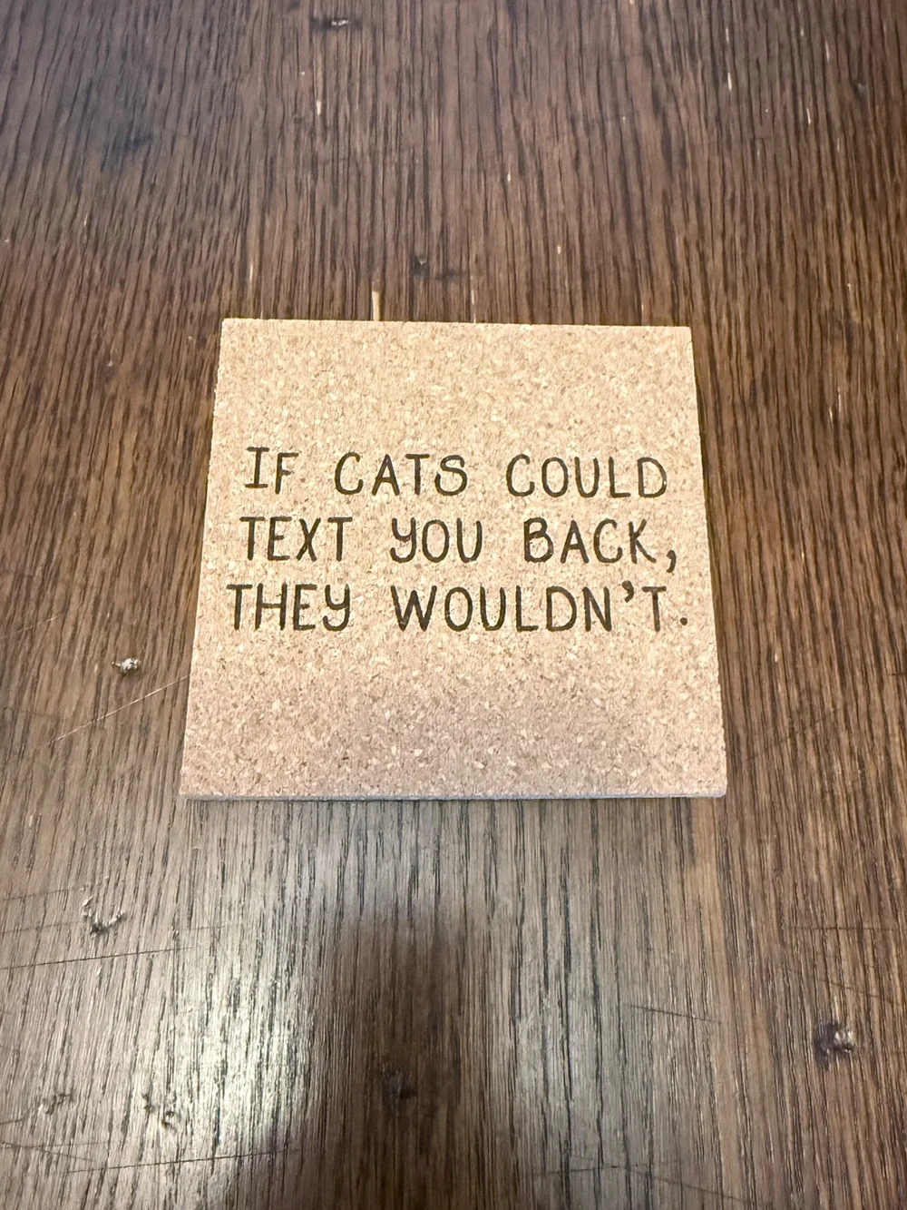 Cat Lady Cork‎ Coaster Set of 4 | BRAND NEW